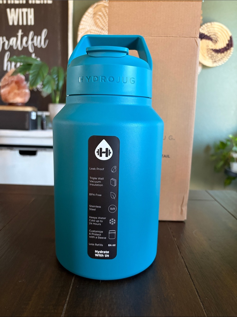 HydroJug Sport Jug 64oz in Glacier! New!